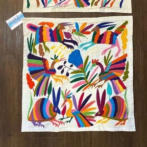 Nativa Mexico Handmade Pillowcase Cover Slip 20" x 20" - Otomi Multicolor